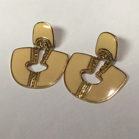 Vintage Signed Edgar Berebi Enamel Earrings *EUC* - Picture 4 of 8